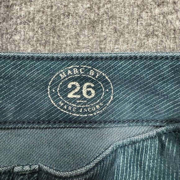 Marc By Marc Jacobs Stick Jeans Womens 28* (tag 26) Green Workwear Pants Velvet - Picture 3 of 8